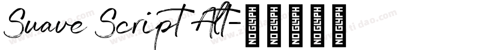 Suave Script Alt字体转换